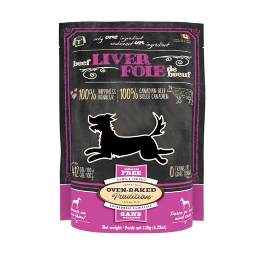 Oven Baked Tradition Grain Free Freeze Dried Beef Liver Treat 250 g