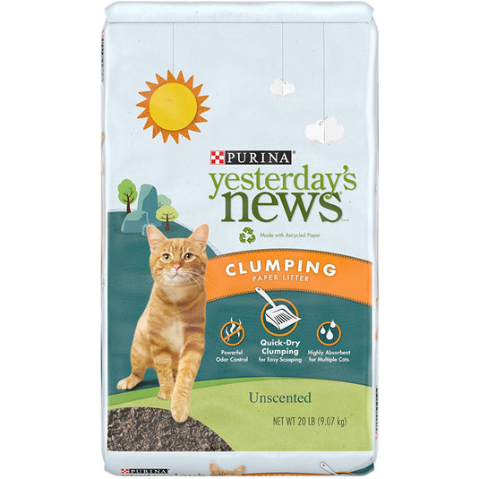 Purina Yesterday's News Original Unscented Clumping Paper Cat Litter DISCONTINUED