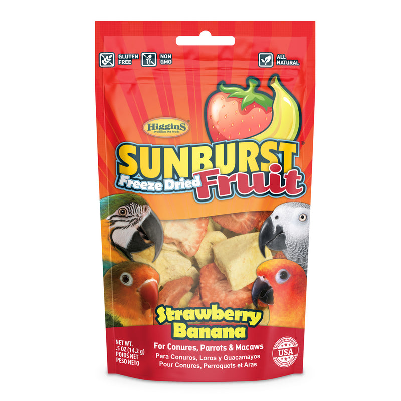 Higgins Sunburst Freeze Dried Fruit Strawberry Banana Treat
