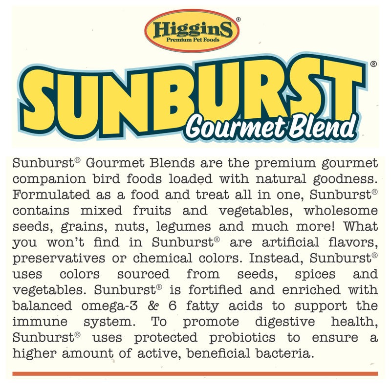 Higgins Sunburst Gourmet Blend Parakeet Seed Mix
