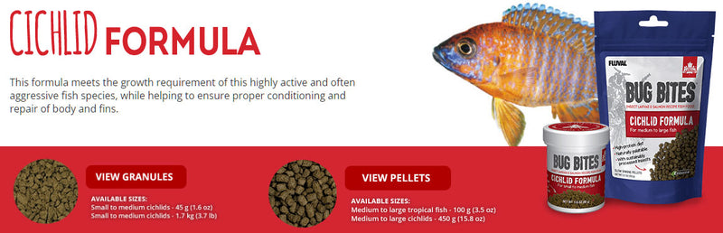 Bug Bites Cichlid Pellets (M-L)
