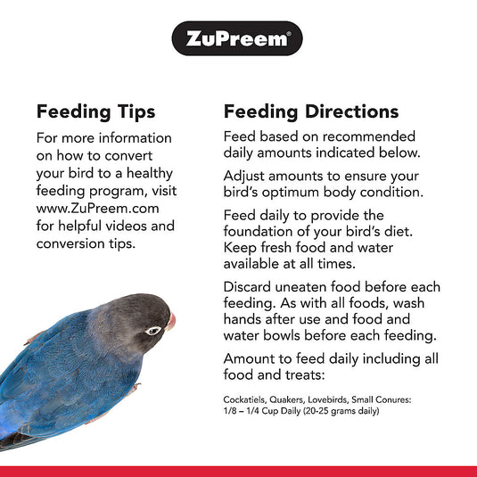 ZuPreem VeggieBlend Daily Nutrition Medium Bird Pellet