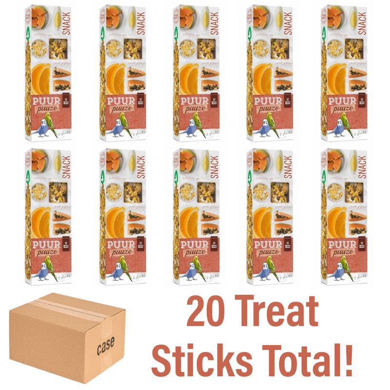 Witte Molen Puur Pauze Seed Sticks for Budgies Papaya/Orange 2 Sticks
