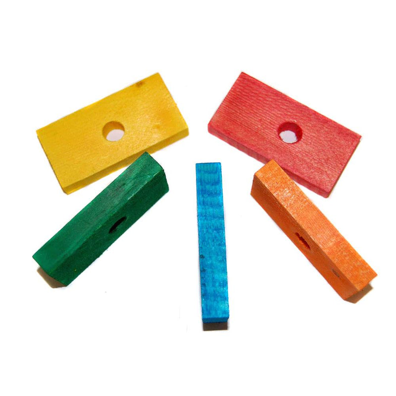 Zoo-Max Bird & Small Pet Toy Parts - Coloured Wood Slats
