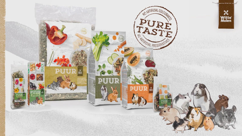 Load and play video in Gallery viewer, Witte Molen Puur Pauze Treat Sticks 2 Pack - Herb &amp; Seed Flavours
