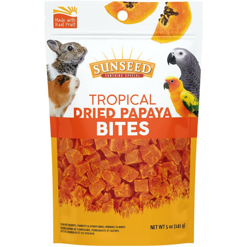 Sunseed Tropical Dried Papaya Bites - 5 oz