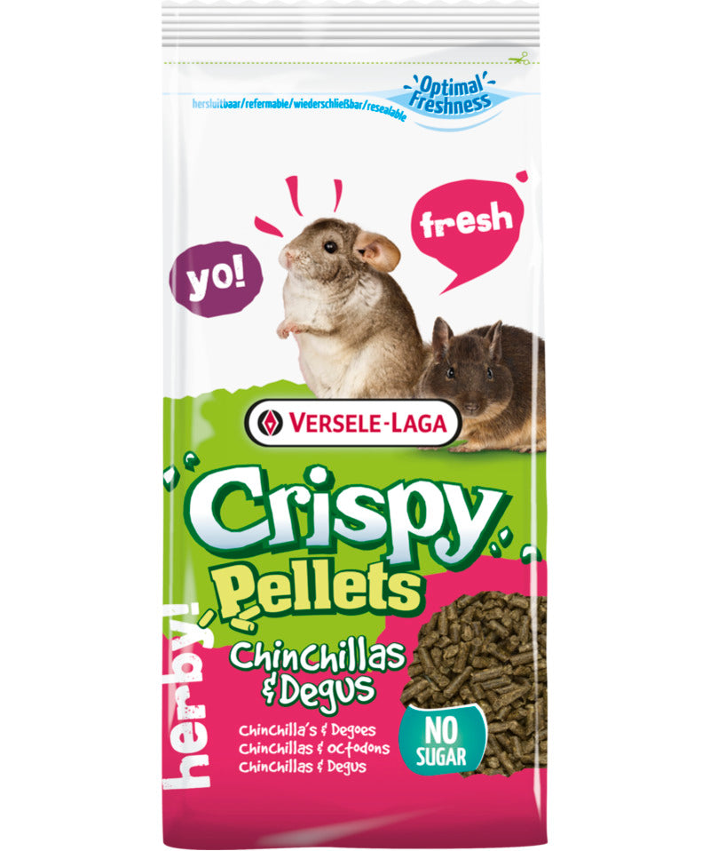 Versele-Laga Crispy Pellets Chinchilla & Degu Food - Exotic Wings and Pet Things
