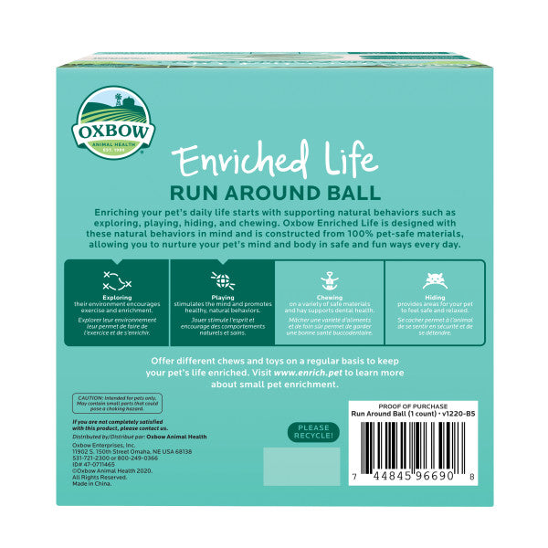 Oxbow Enriched Life Run Around Ball
