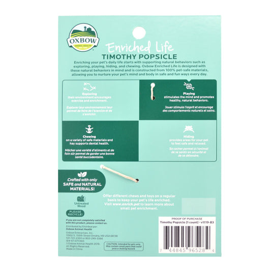 Oxbow Enriched Life Timothy Popsicle