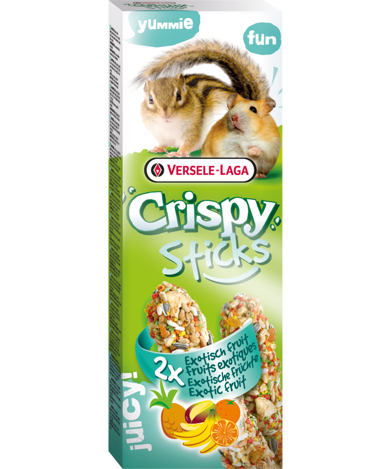 Versele-Laga Crispy Sticks Exotic Fruit for Hamster/Squirrel 2 Pack - Exotic Wings and Pet Things
