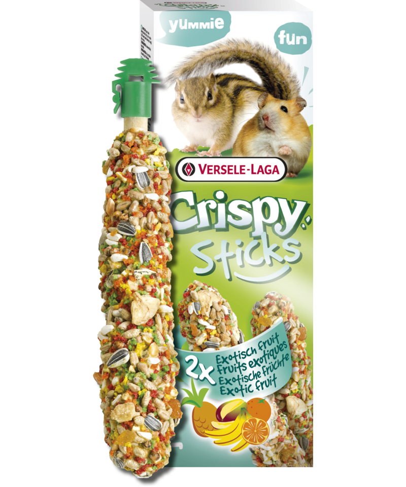 Versele-Laga Crispy Sticks Exotic Fruit for Hamster/Squirrel 2 Pack - Exotic Wings and Pet Things
