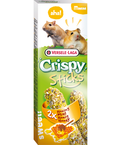 Versele-Laga Crispy Sticks Honey for Hamster/Gerbil 2 Pack - Exotic Wings and Pet Things