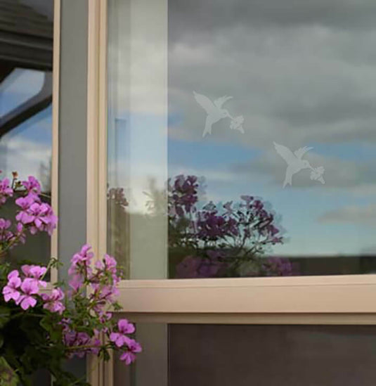 WindowAlert Bird Anti-Collision Decals - UV-Reflective Window Decal to Protect Wild Birds from Glass Collisions