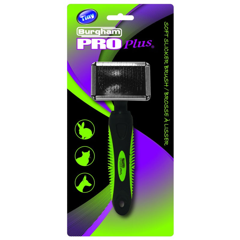 Burgham PRO PLUS Soft Slicker Dog Grooming Brush
