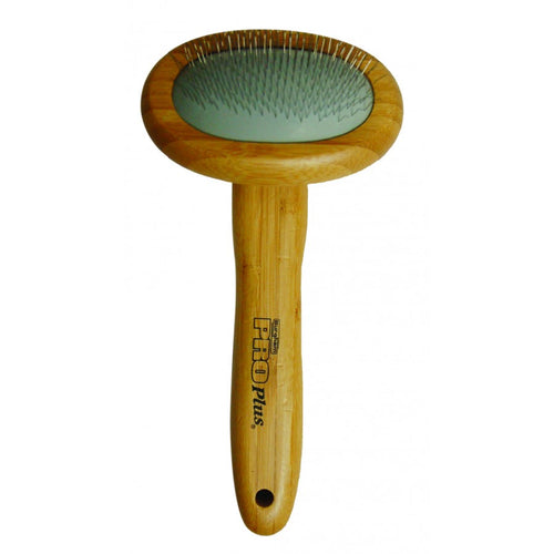 Burgham PRO PLUS Bamboo Soft Slicker Brush