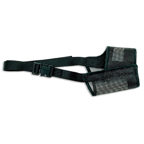 Best Fit Adjustable Mesh Dog Muzzle - Black