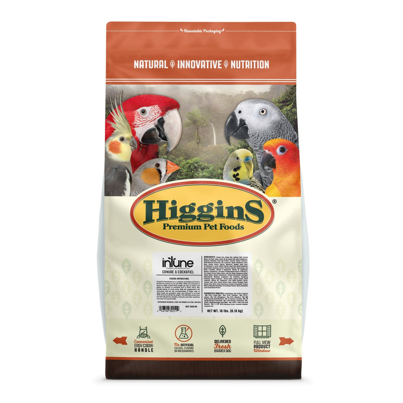 Higgins InTune Conure & Cockatiel Pellet - Exotic Wings and Pet Things
