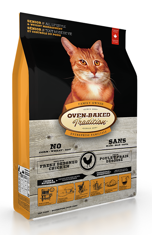 Oven Baked Tradition Senior Weight Management Cat Food - Chicken
