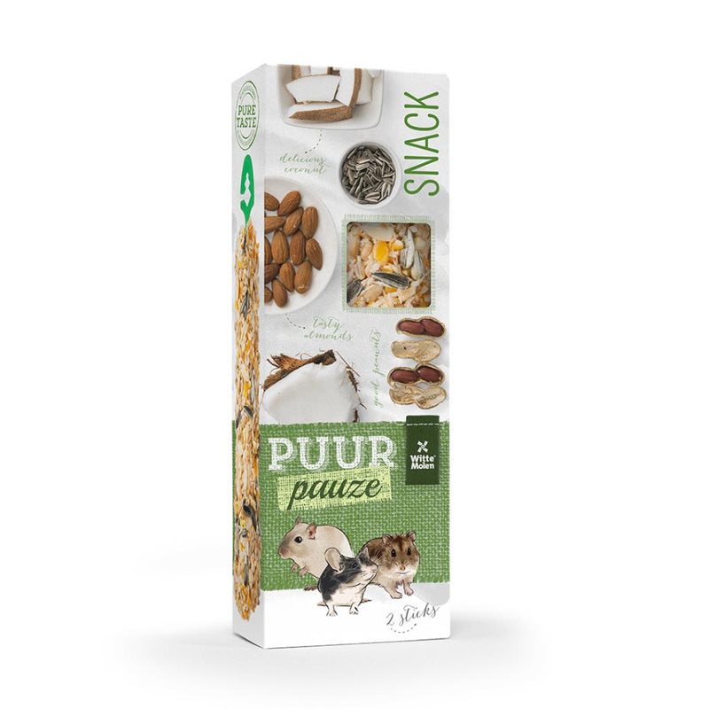 Witte Molen Puur Pauze Treat Sticks 2 Pack - Herb & Seed Flavours
