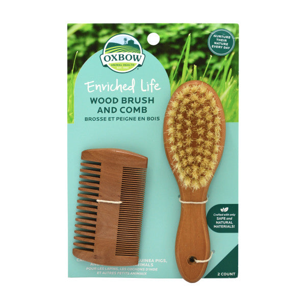 Oxbow Enriched Life Wood Brush & Comb
