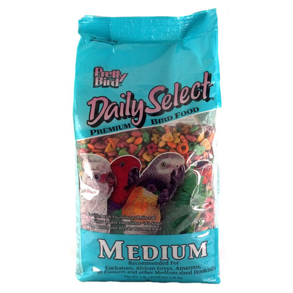 Pretty Bird Daily Select Premium Medium Bird Pellet - Exotic Wings and Pet Things
