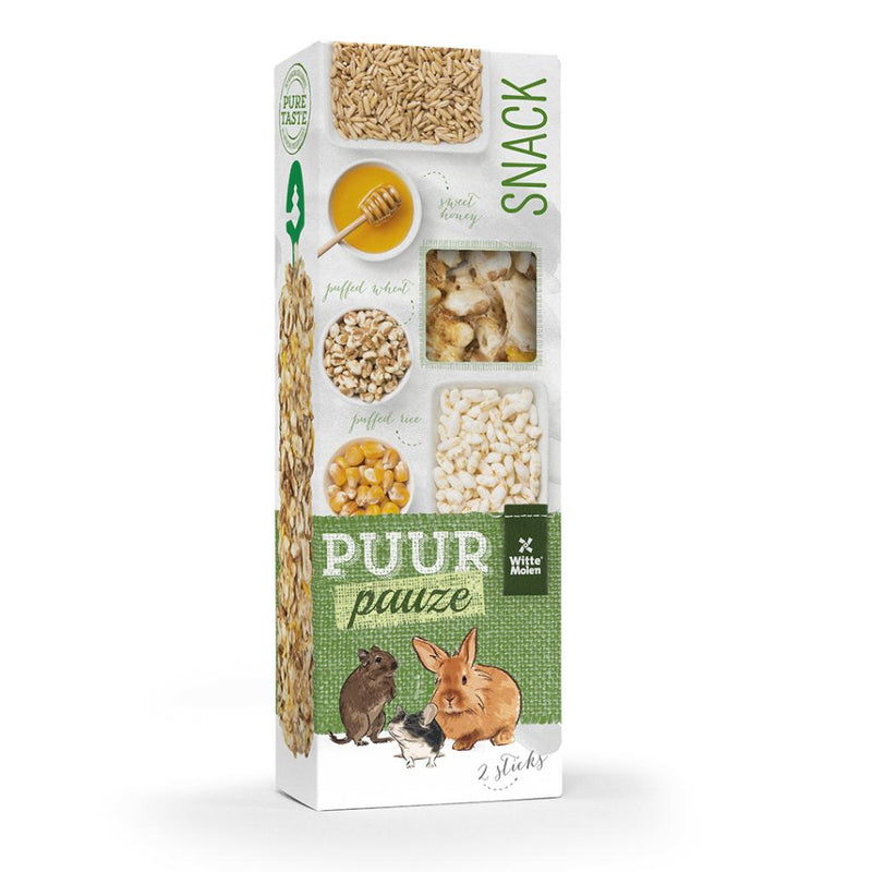 Witte Molen Puur Pauze Treat Sticks 2 Pack - Herb & Seed Flavours
