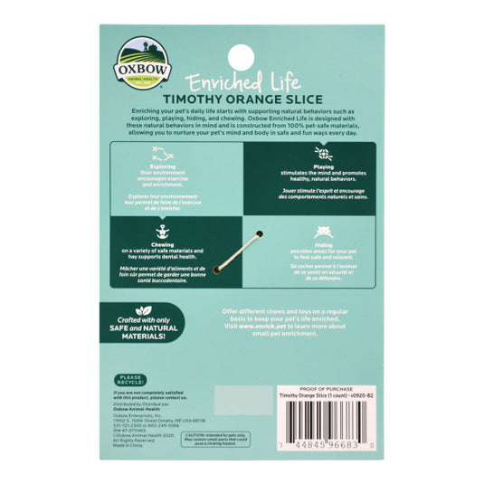 Oxbow Enriched Life Timothy Orange Slice