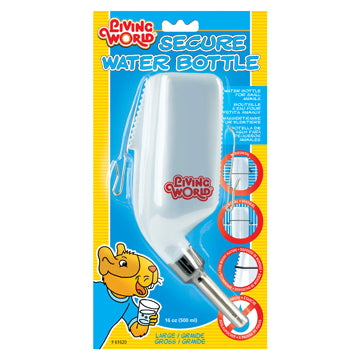 Living World Secure Water Bottle 5 oz / 8 oz / 16 oz / 33 oz - Exotic Wings and Pet Things
