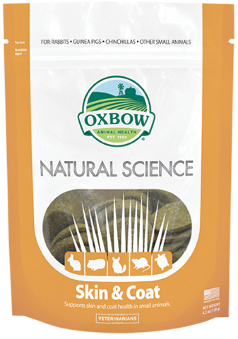 Oxbow Natural Science Skin & Coat Supplement 60 ct - Exotic Wings and Pet Things
