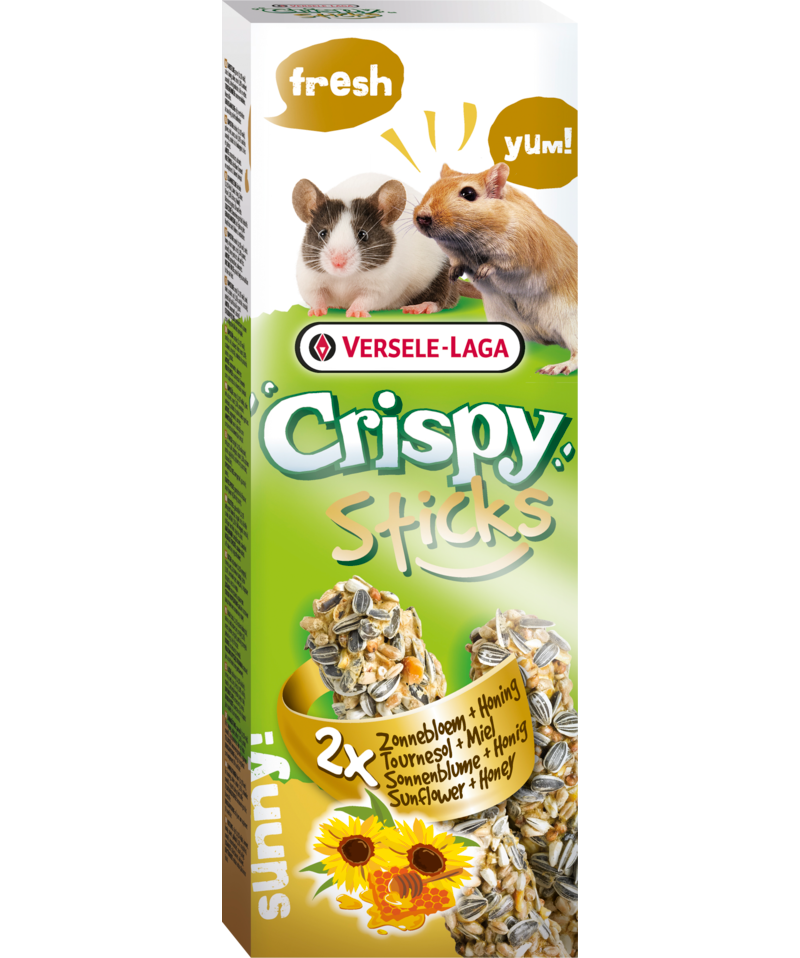 Versele-Laga Crispy Sticks Sunflower & Honey for Mice/Gerbil 2 Pack - Exotic Wings and Pet Things
