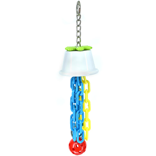 Billy Bird Plastic Cup N Chain Bird Toy - 266 - Exotic Wings and Pet Things