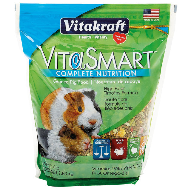 Vitakraft Vita-Smart Adult Guinea Pig Food 4.1 lb - Exotic Wings and Pet Things
