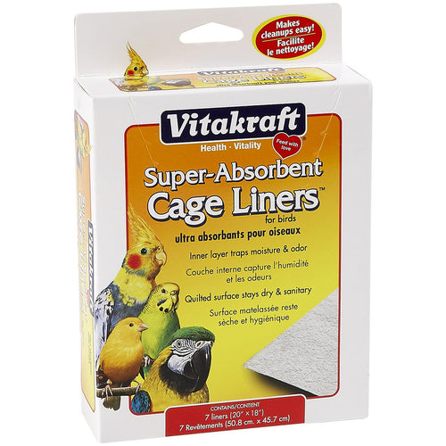 Vitakraft Super Absorbent Cage Liners Box of 7 - 20